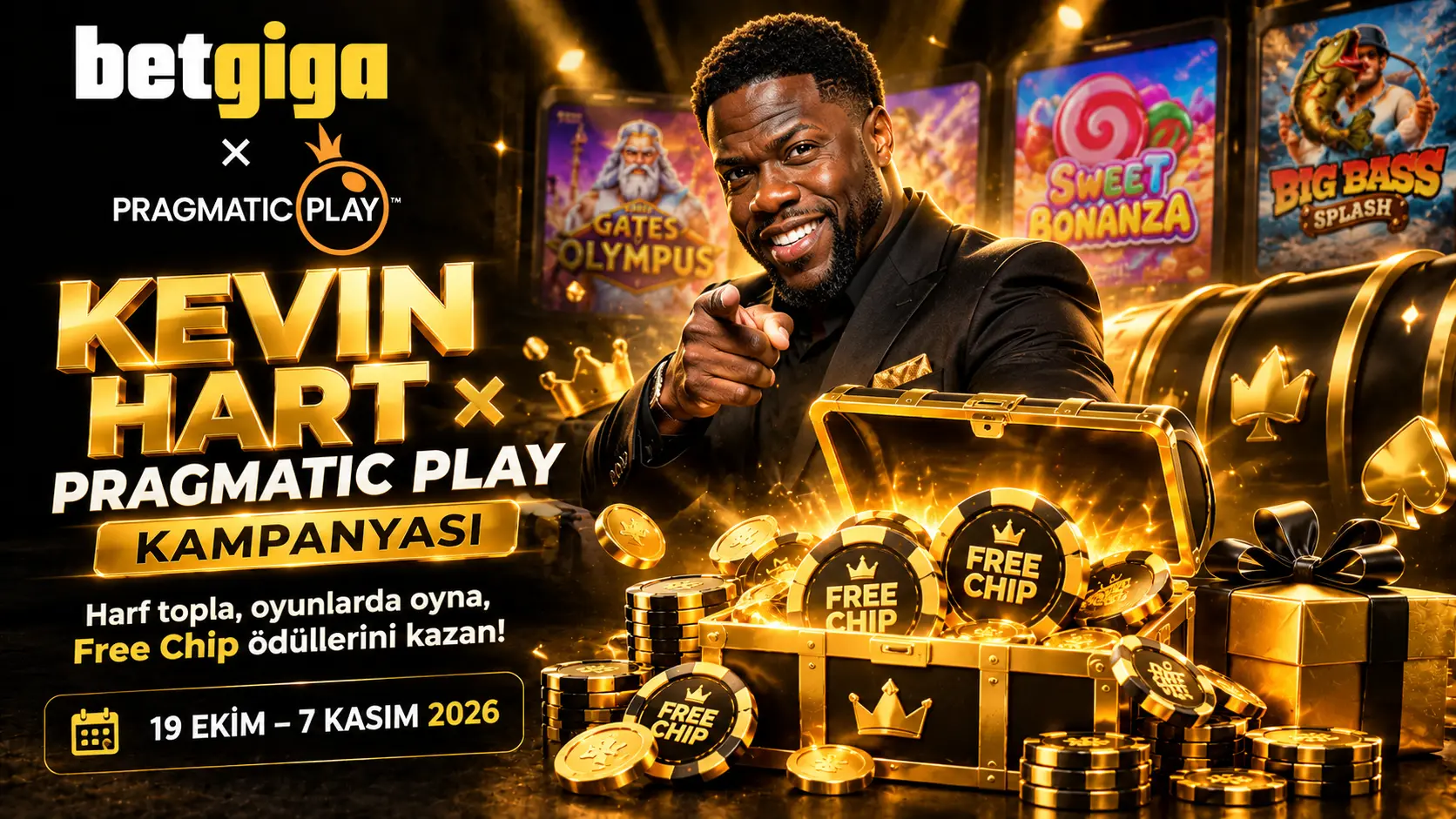 Kevin Hart Pragmatic Play kampanyası